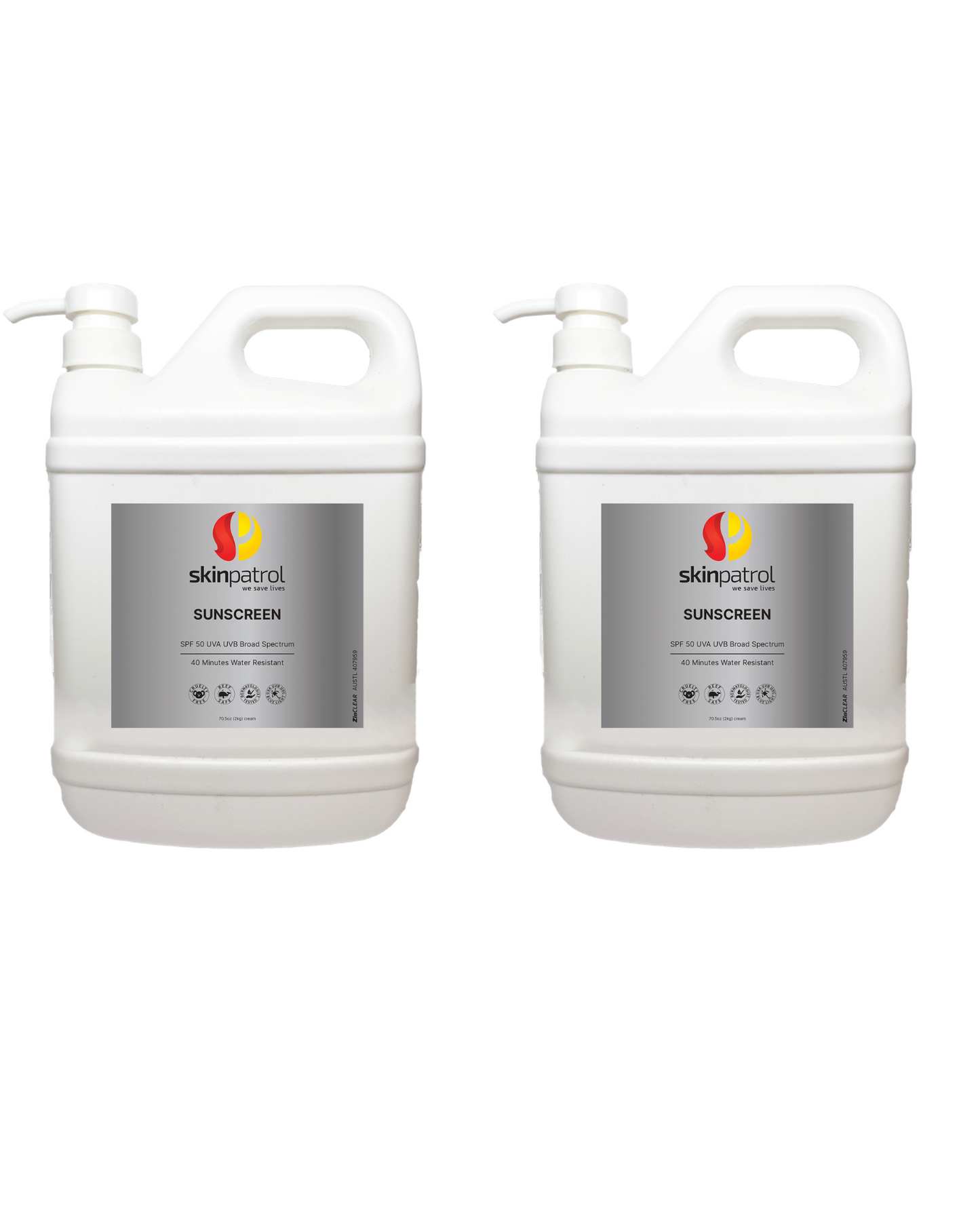Skin Patrol Organic Zinc - 2 pack 2kg