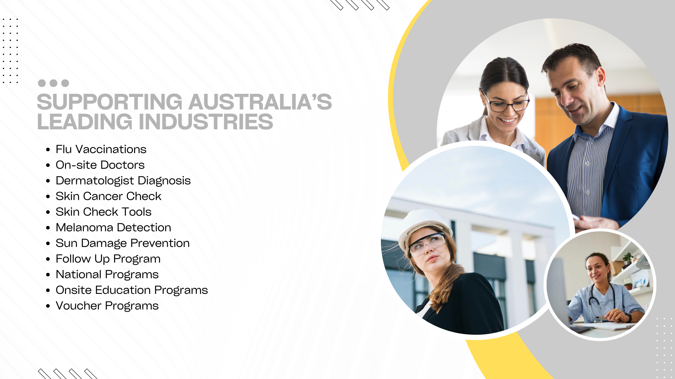 Supporting Australia's Leading Industries - Skin Patrol