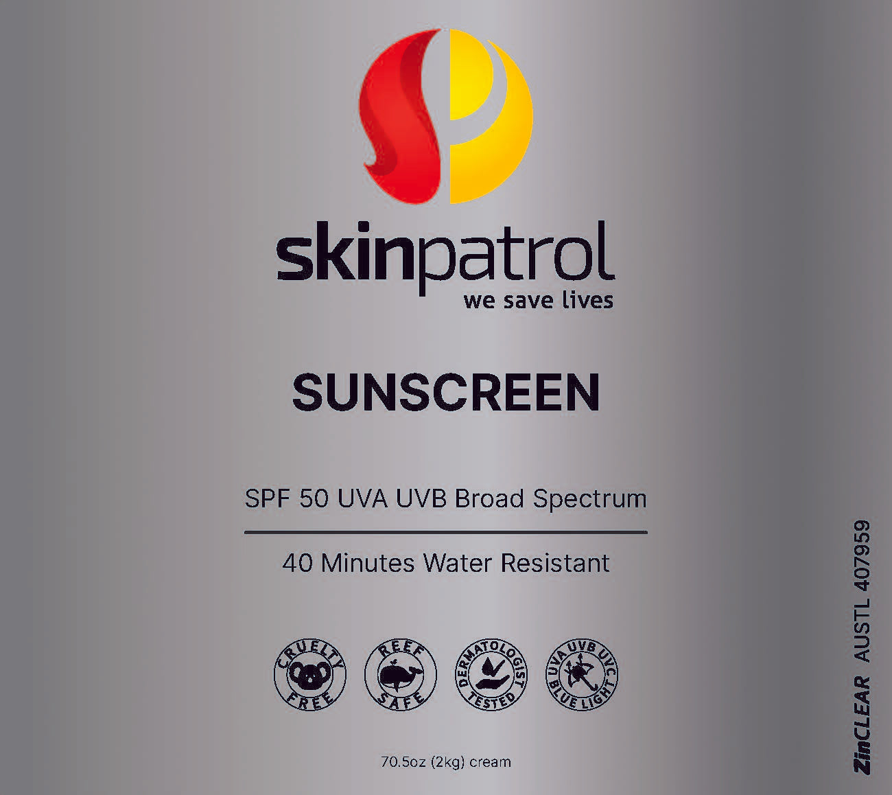 Skin Patrol Organic Zinc Sunscreen - Skin Patrol